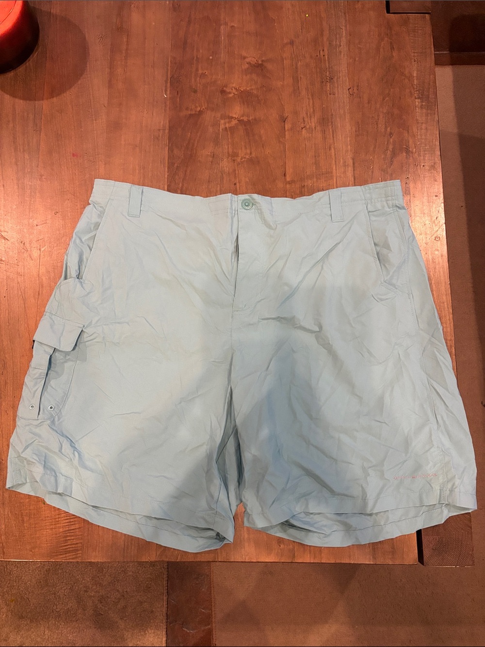Men's Light Blue Cargo Shorts with Utility Pocket